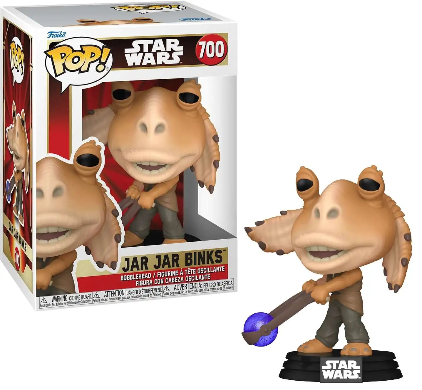 Funko The Phantom Menace POP! Star Wars Jar Jar Binks with Booma Balls Vinyl Figure #700