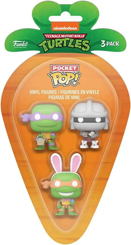 Funko Pocket POP! Teenage Mutant Ninja Turtles Vinyl Mini Figure 3-Pack [Easter 2024]