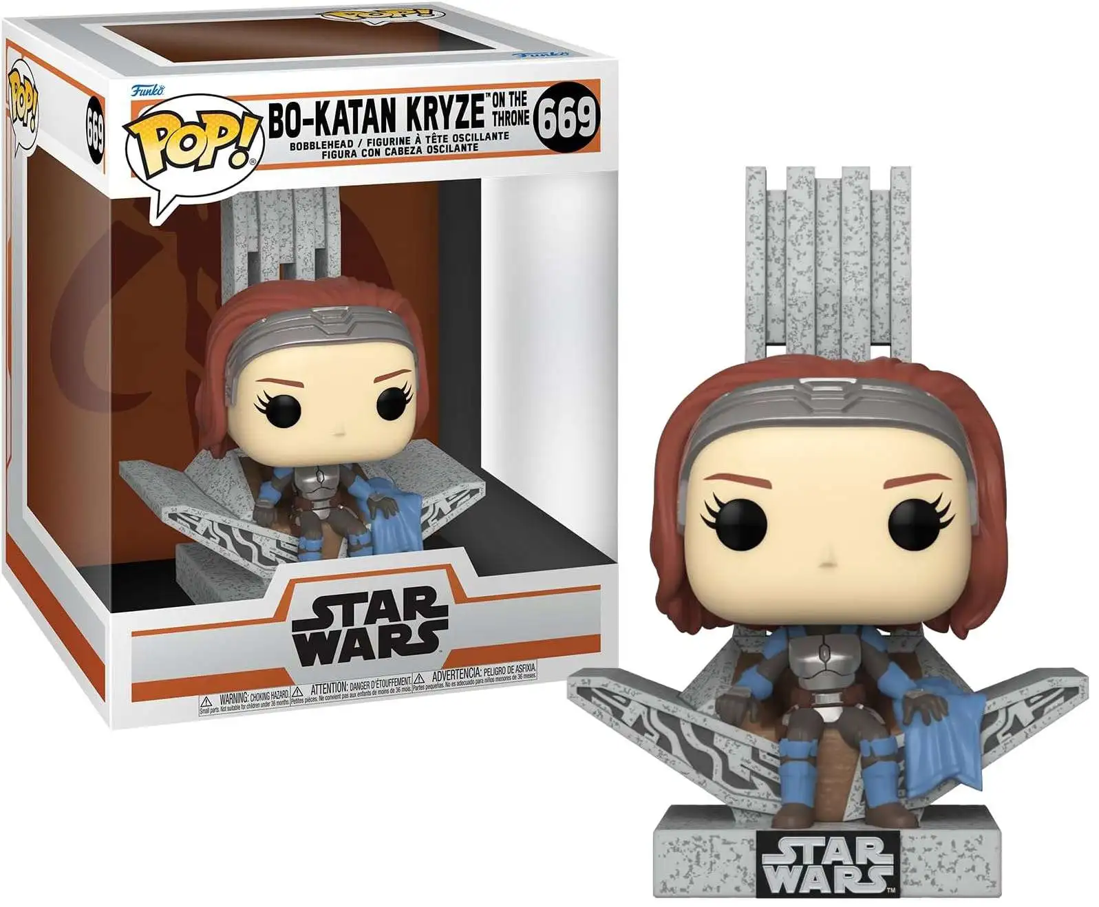Funko Star Wars The Mandalorian POP! Television Bo Katan Deluxe Vinyl Figure [With Throne]