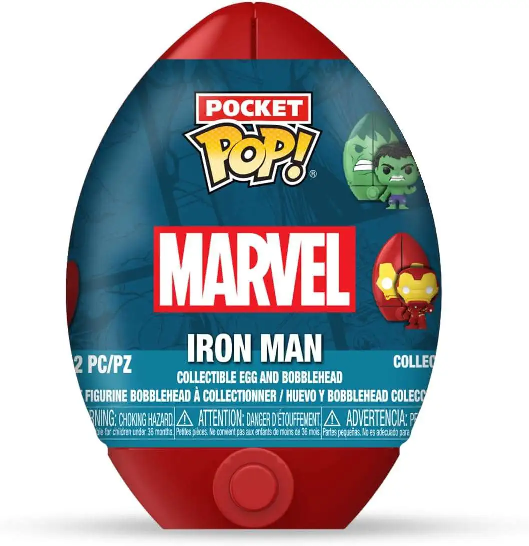 Funko Marvel Egg Pocket POP Iron Man Vinyl Mini Figure in Egg Easter