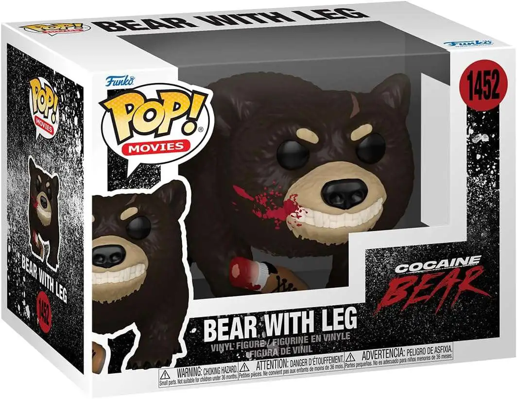 Funko Cocaine Bear POP! Movies Bear Vinyl Figure #1452 [With Bloody Leg, Damaged Package]