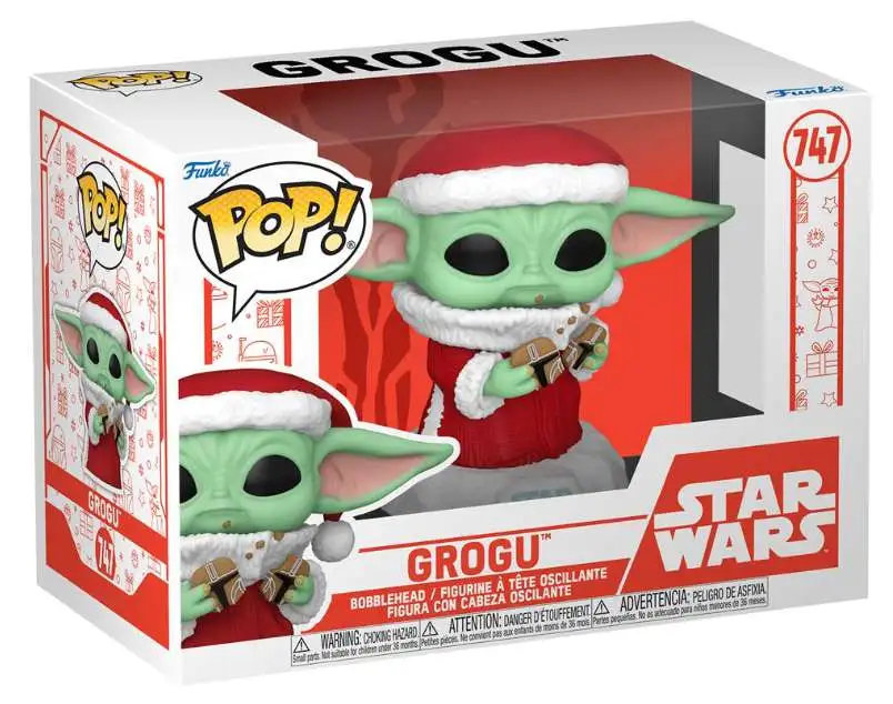 Funko The Mandalorian POP! Star Wars Santa Grogu Vinyl Figure #747 [With Cookies]
