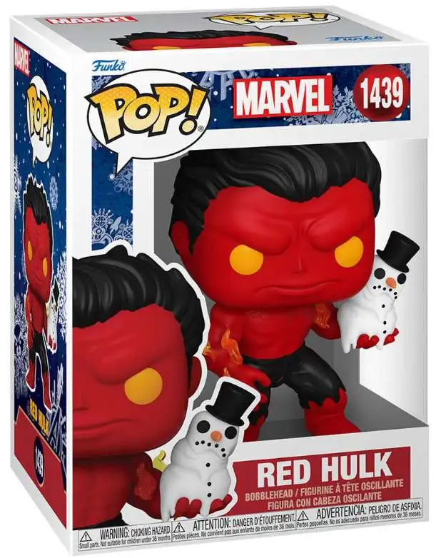 Funko POP! Marvel Red Hulk Vinyl Figure #1439 [Holiday]