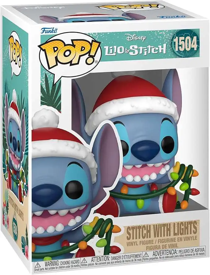 Funko Lilo & Stitch POP! Disney Stitch Vinyl Figure #1504 [Holiday, With Lights]