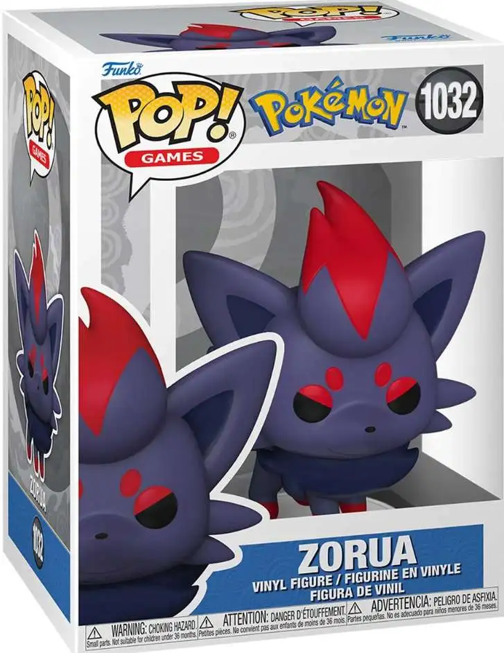 funko popフィギュア　ポケモン Funko Pokemon POP Games Zorua Vinyl Figure 1032 - ToyWiz