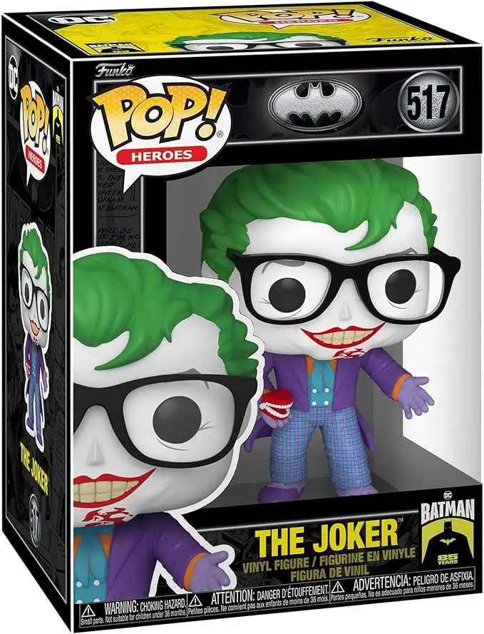 Funko DC Batman 85th Anniversary POP! Movies The Joker Vinyl Figure #517 [With Teeth]