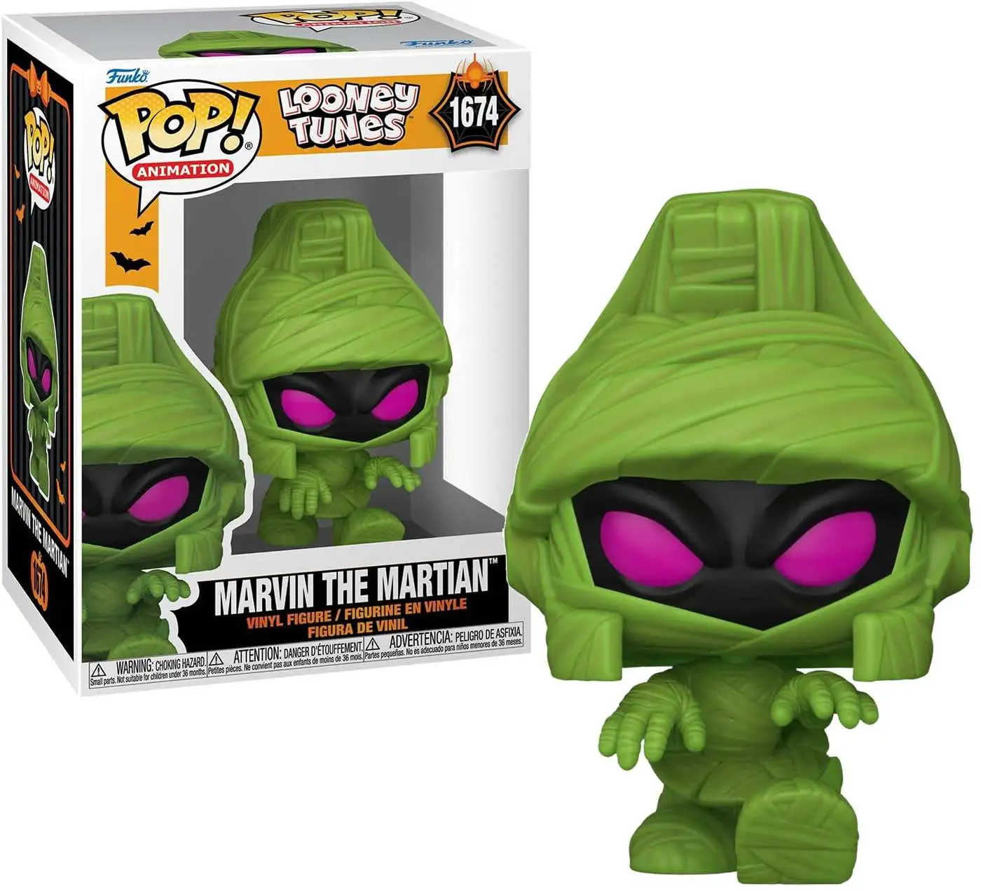 Funko Pop! Animation: Looney Tunes - Marvin the Martian (Mummy​) (Glows in the Dark) (Special Edition) #1674 Vinyl Figure