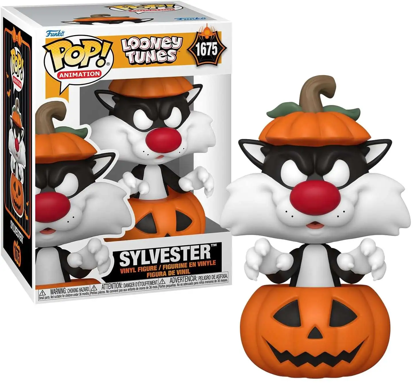Funko Looney Tunes Halloween POP! Animation Sylvester Vinyl Figure #1675 [With Pumpkin]