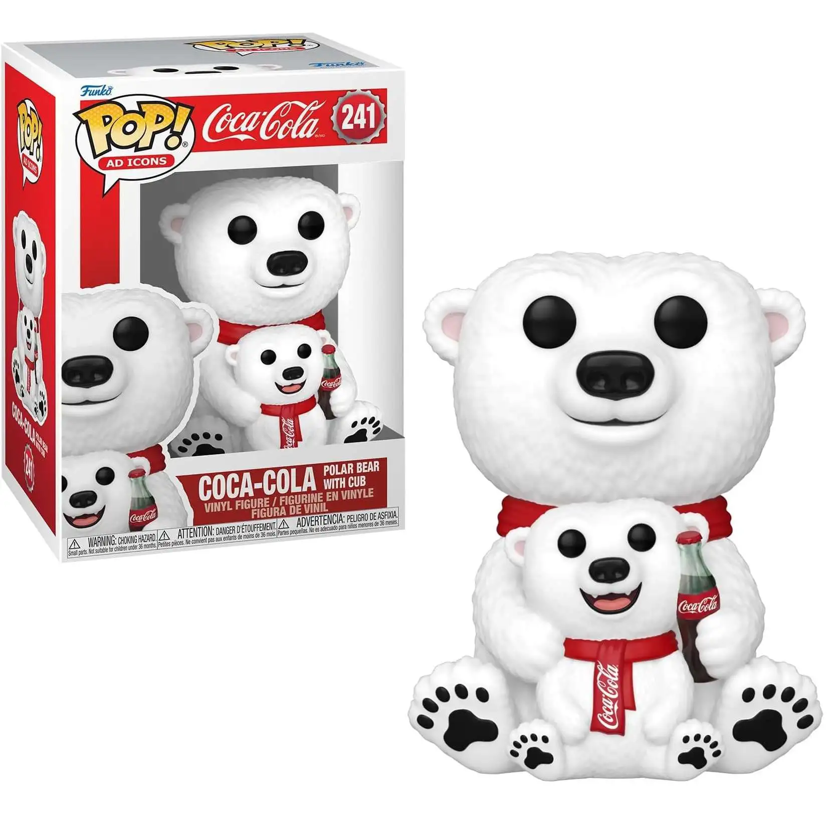 Funko Coca Cola POP! AD Icons Coca-Cola Bear Vinyl Figure #241 [With Cub]