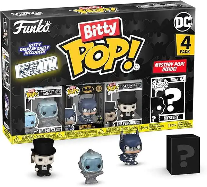 Funko DC Batman Bitty POP Freeze Robin, Batman, The Penguin