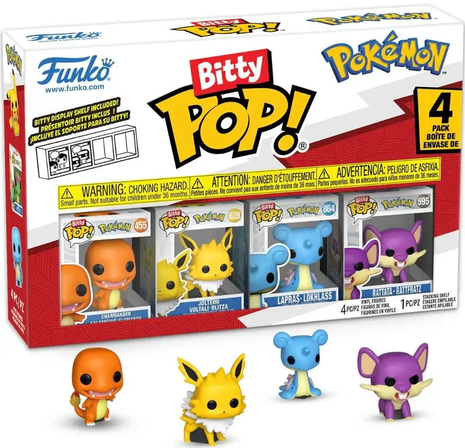 Funko Pokemon Bitty POP! Charmander Vinyl Mini Figure 4-Pack