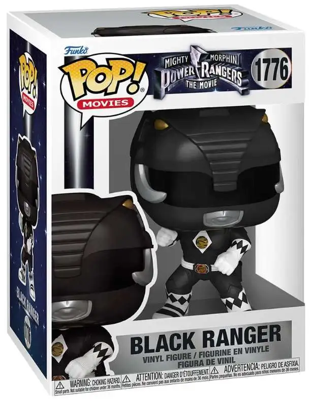 Funko Mighty Morphin Power Rangers POP! Movies Black Ranger Vinyl Figure #1776 [The Movie]