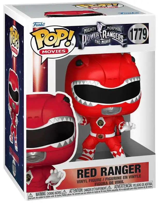 Funko Mighty Morphin Power Rangers POP! Movies Red Ranger Vinyl Figure #1779