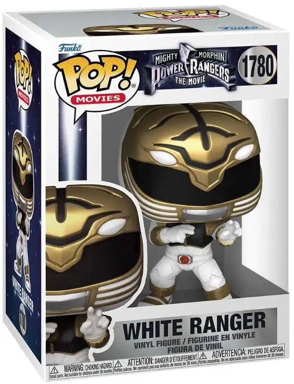 Funko Mighty Morphin Power Rangers POP! Movies White Ranger Vinyl Figure #1780