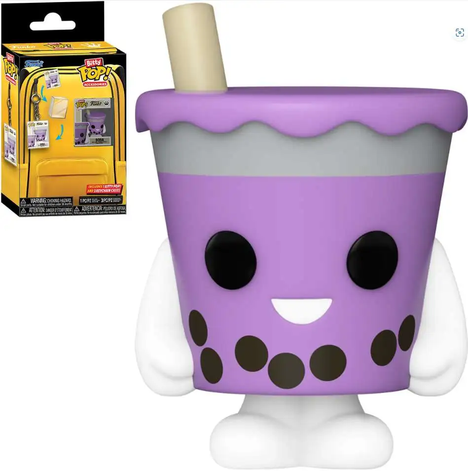 Funko Accessories Boba Bitty Pop! and 3x Bitty Pop! Key Chain Cases Keychain 4-Pack
