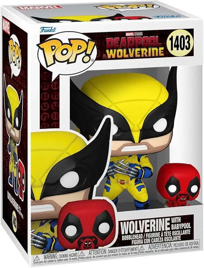 Funko Deadpool & Wolverine POP! Marvel Wolverine with Babypool Vinyl Figure #1403