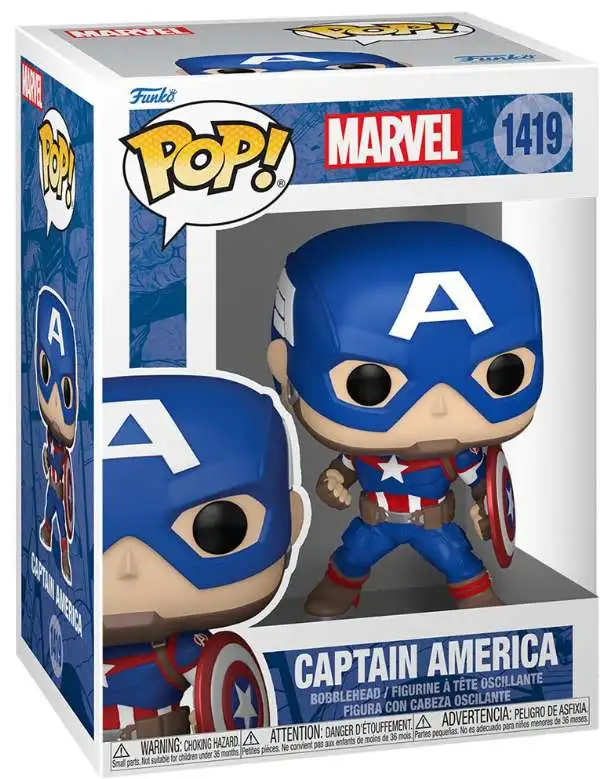 Funko New Classics POP! Marvel Captain America Vinyl Figure #1419 [New Classics]
