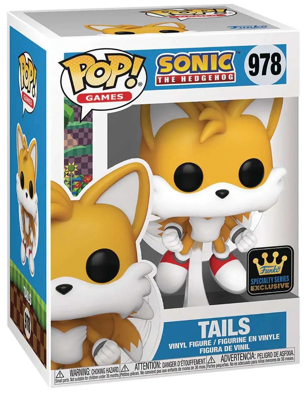 Funko Sonic The Hedgehog POP! Games Tails Exclusive Vinyl Figure #978 [Flying, Regular Version]