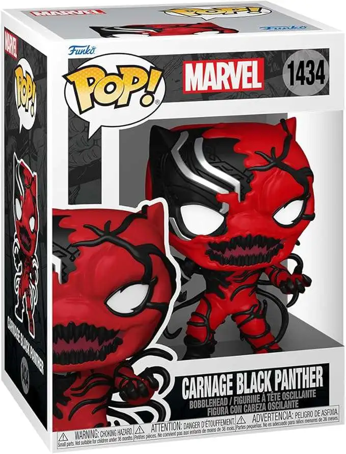 Funko Carnage-ized POP! Marvel Carnage Black Panther Vinyl Figure #1434