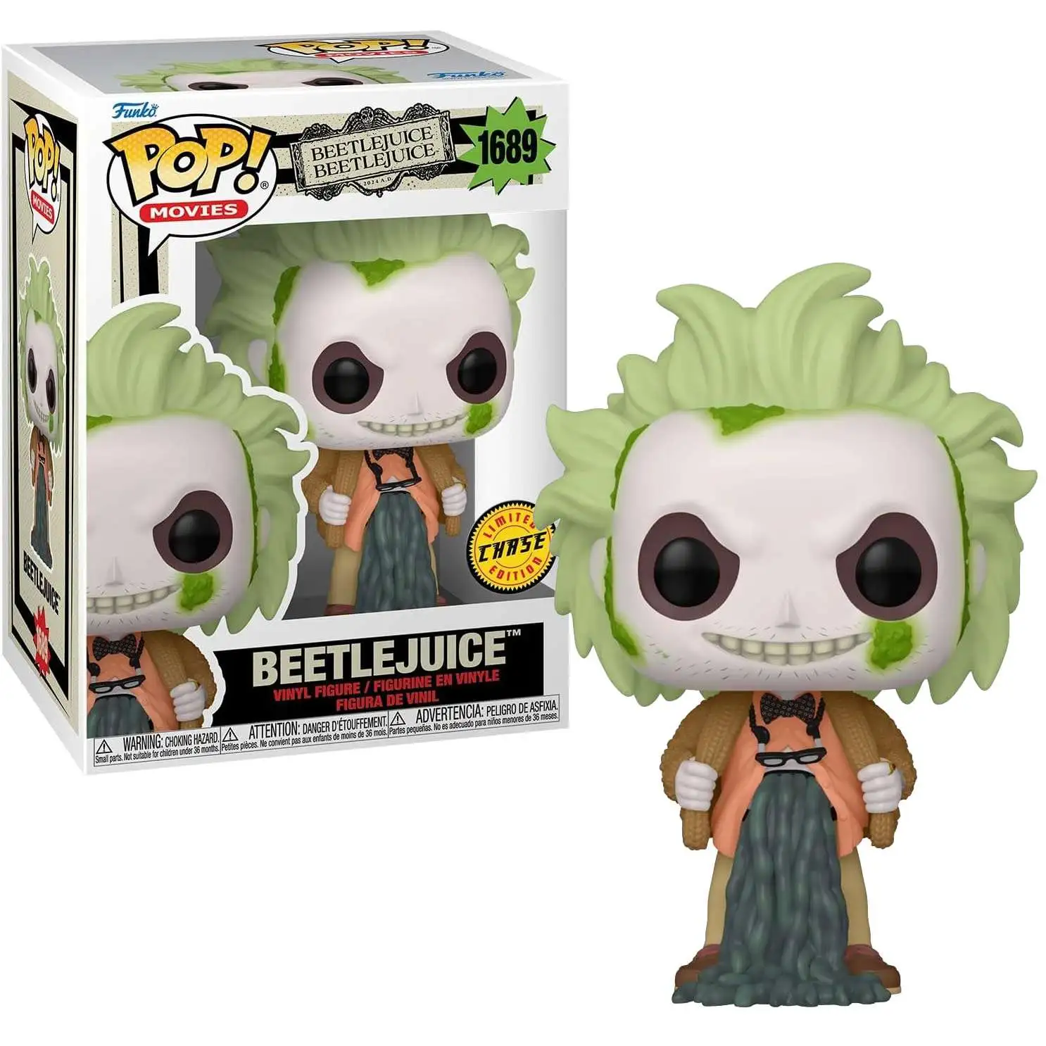 Funko Beetlejuice 2 POP! Movies Beetlejuice Vinyl Figure #1689 [Chase Version]