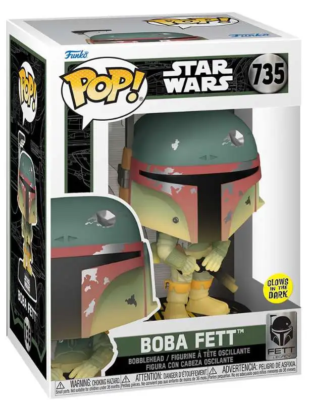 Funko POP! Star Wars Boba Fett Vinyl Figure #735 [Glows in the Dark!]