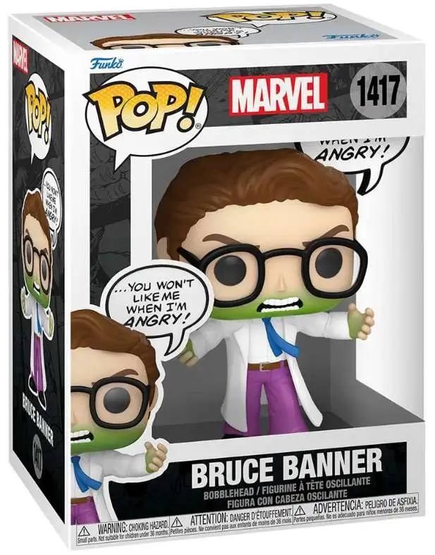 Funko Hulk POP! Marvel Bruce Banner Vinyl Figure [Don't Make Me Angry]