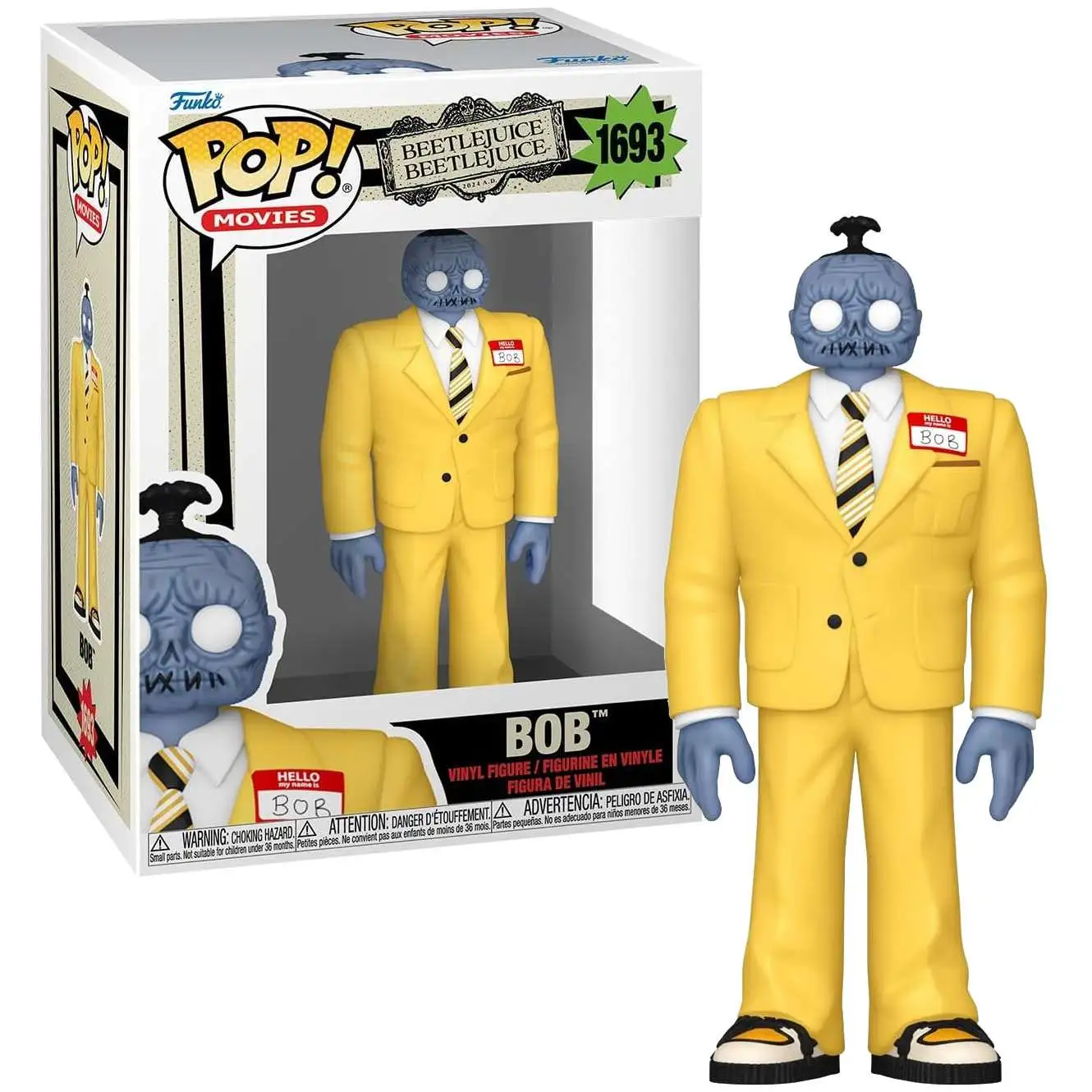 Funko Beetlejuice 2 POP! Movies Bob Vinyl Figure #1693 [Yellow Suit]