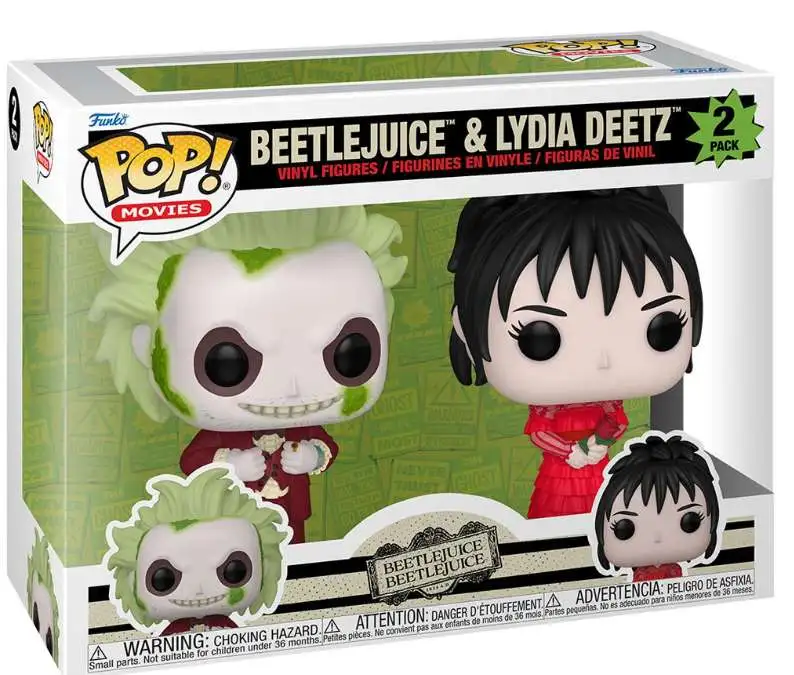 Funko Beetlejuice 2 POP! Movies Beetlejuice & Lydia Deetz Vinyl Figure 2-Pack