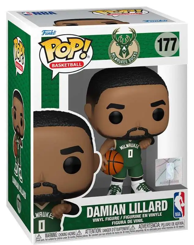Funko Milwaukee Bucks POP! NBA Damian Lillard Vinyl Figure #177