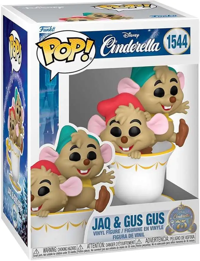 Funko Cinderella 75th Anniversary POP! Disney Jaq & Gus Gus Vinyl Figure #1544 [In Cup]