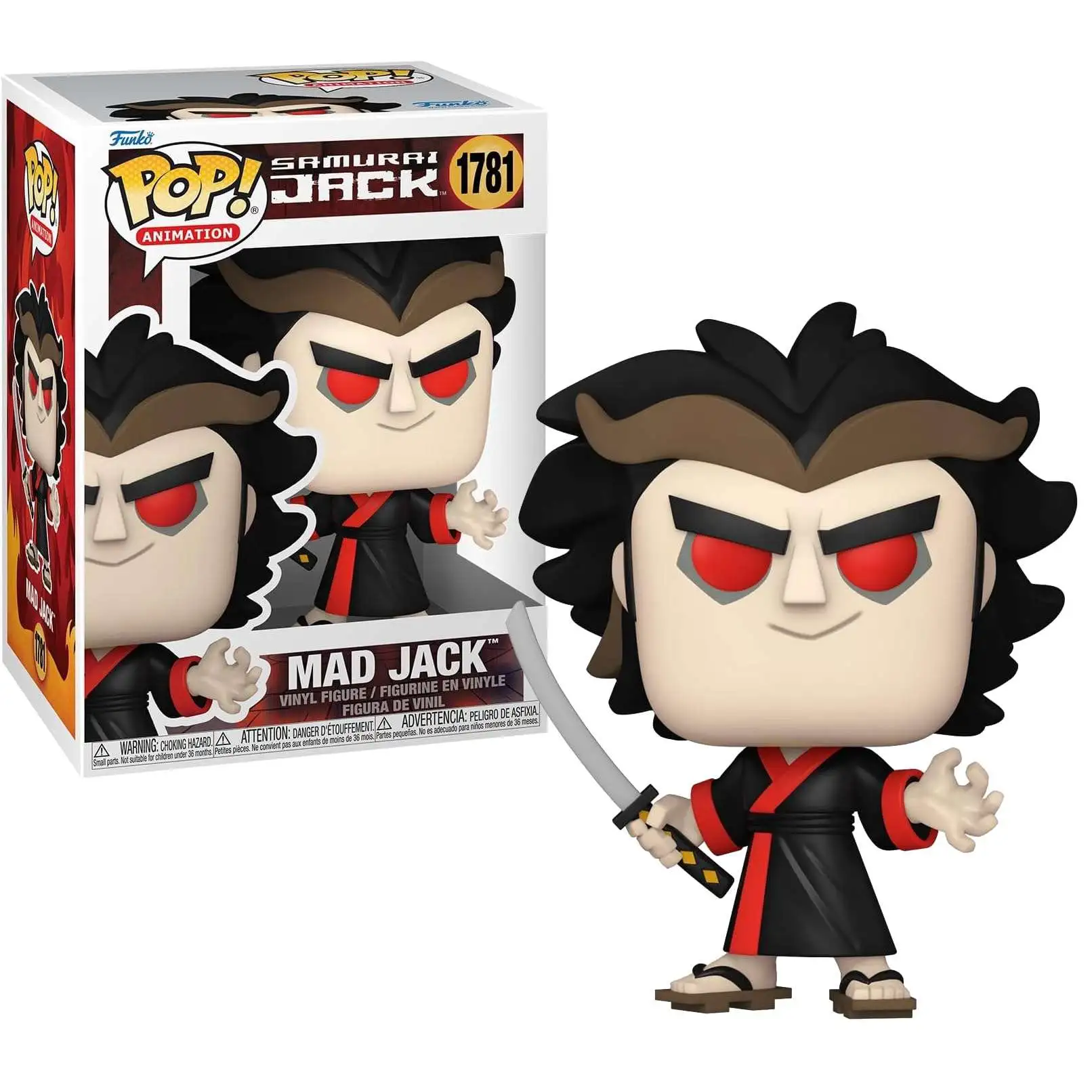 Funko Pop! Animation: Samurai Jack - Mad Jack #1781 Vinyl Figure Funko Pop! Animation: Samurai Jack - Mad Jack #1781 Vinyl Figure