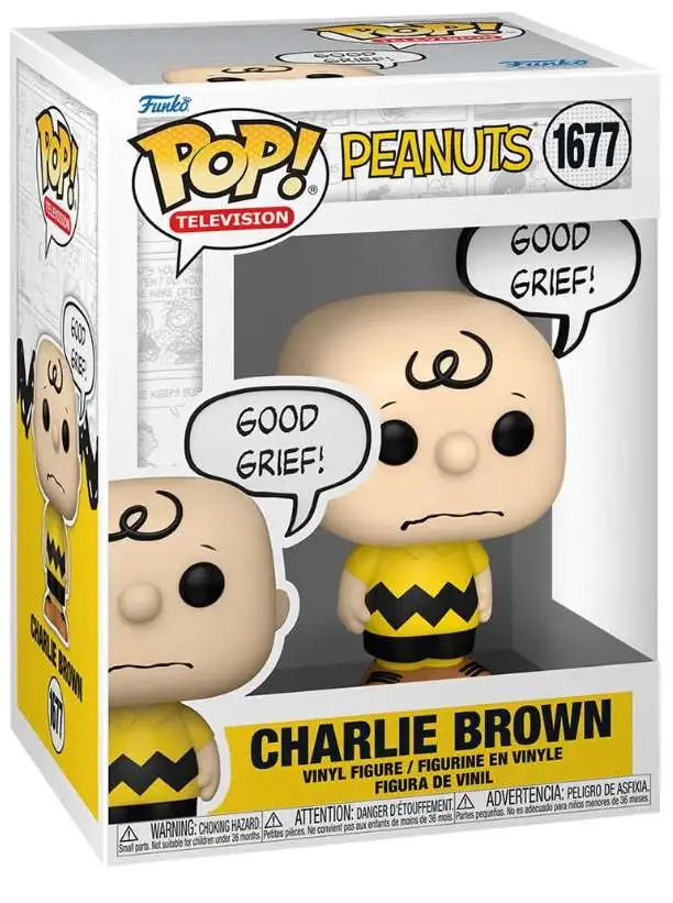 Funko Peanuts POP! Animation Charlie Brown Vinyl Figure #1677 [Good Grief]