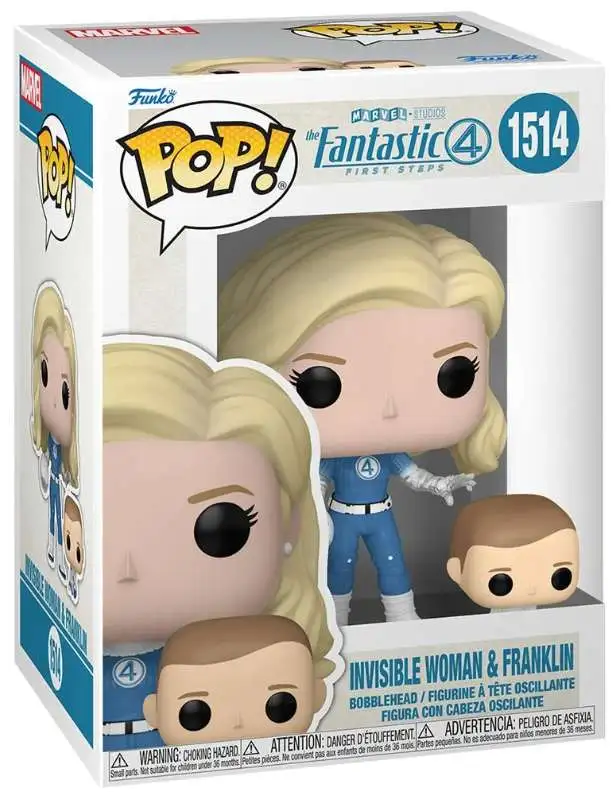 Funko Fantastic Four: First Steps POP! Marvel Invisible Woman & Franklin Vinyl Figure & Buddy #1514