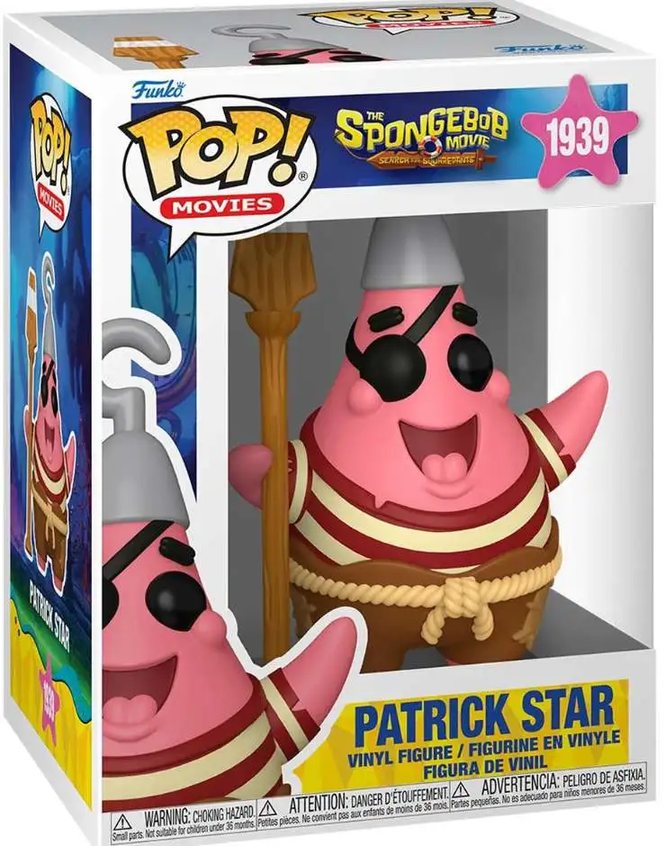 Funko Spongebob Squarepants Movie: Search for Squarepants POP! Movies Patrick Star Vinyl Figure #1939