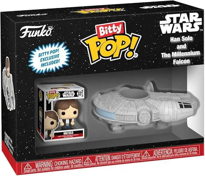 Funko Star Wars Bitty POP! Rides Han Solo Micro Figure [With Millennium Falcon]