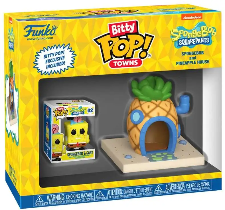 Funko Bitty POP! Town Spongebob Squarepants and Pineapple House Micro Figure Playset