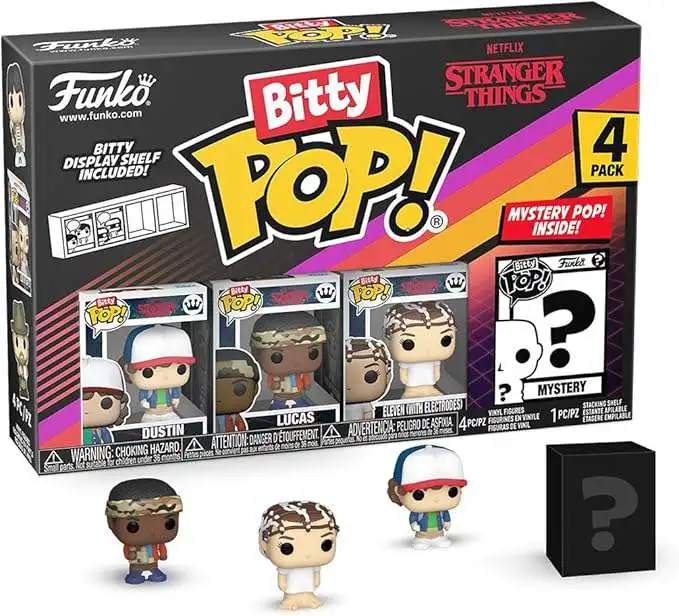 Funko Stranger Things Bitty POP! Dustin Micro Figure 4-Pack