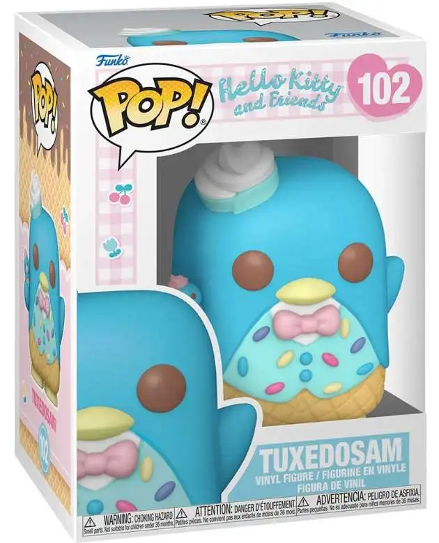 Sanrio Tuxedo Sam Pop Ice Cream authentic Plush