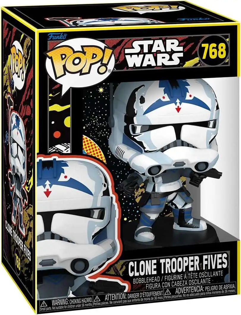Funko Clone Wars POP! Star Wars Clone Trooper Fives Vinyl Figure #768 [Retro] (Pre-Order ships January)