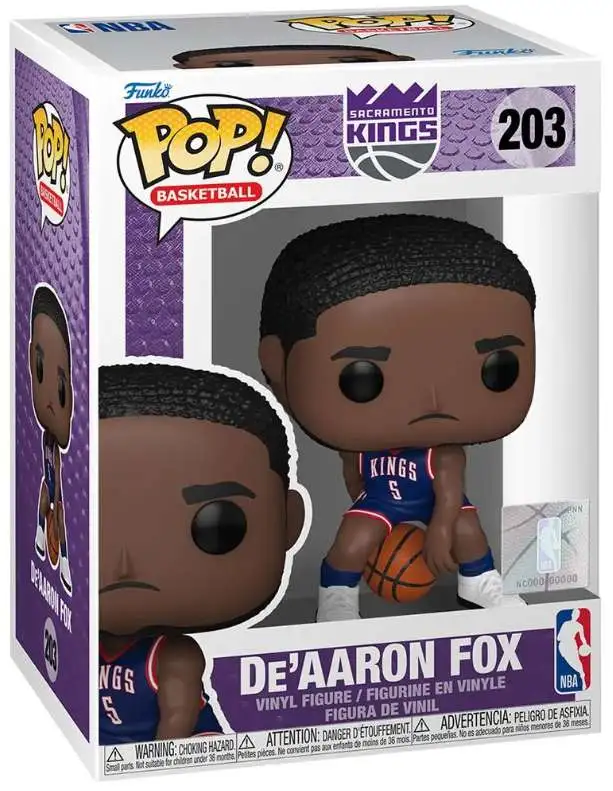 Funko Sacramento Kings POP! NBA De'Aaron Fox Vinyl Figure #203 [2024-25]