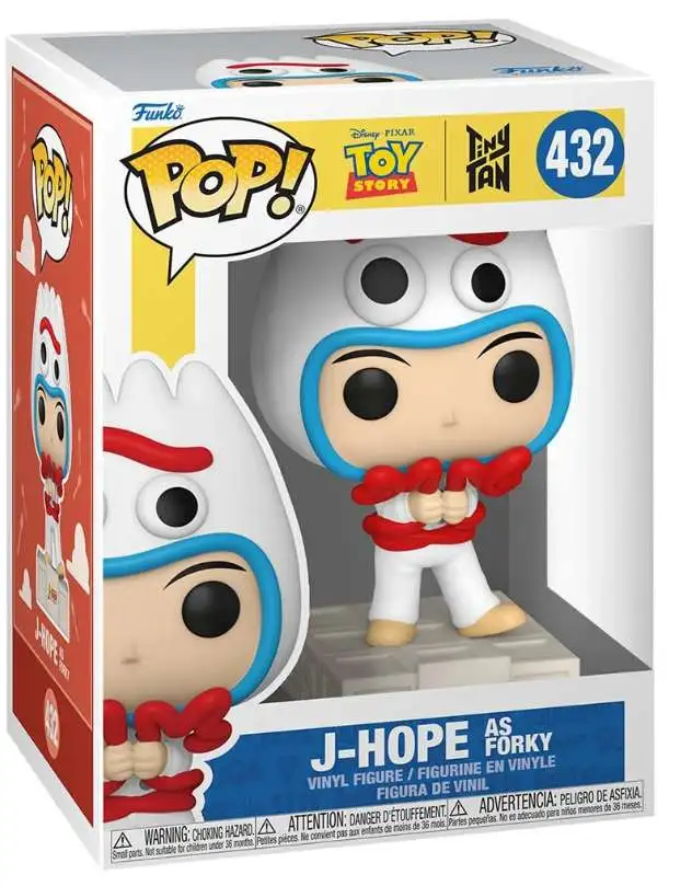 Funko BTS Toy Story x TinyTAN POP! Rocks J-Hope as Forky Vinyl Figure #432