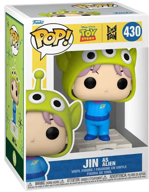 Funko BTS Toy Story x TinyTAN POP Rocks Jin as Alien Vinyl Figure