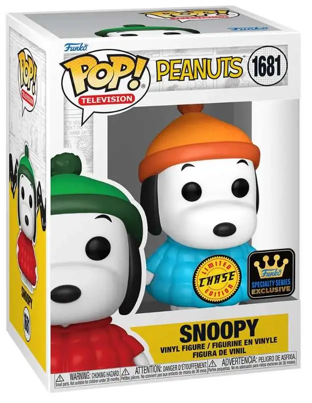 Funko Peanuts POP! Animation Snoopy Vinyl Figure #1681 [BLUE Coat, Chase Version]