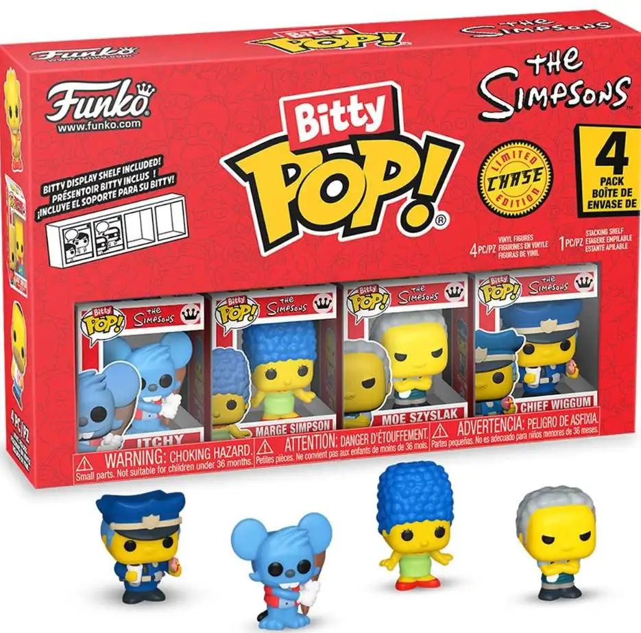 Funko The Simpsons Bitty POP! Itchy Vinyl Mini Figure 4-Pack