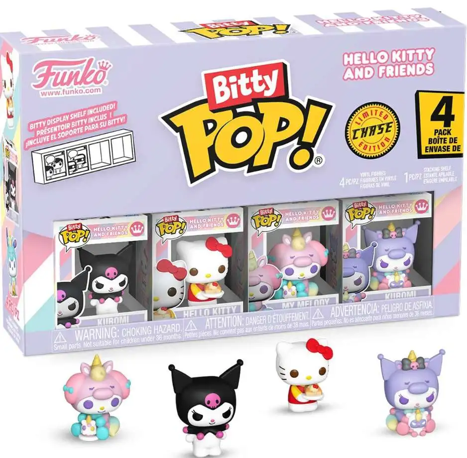 Funko Sanrio Bitty POP! Kuromi Vinyl Mini Figure 4-Pack