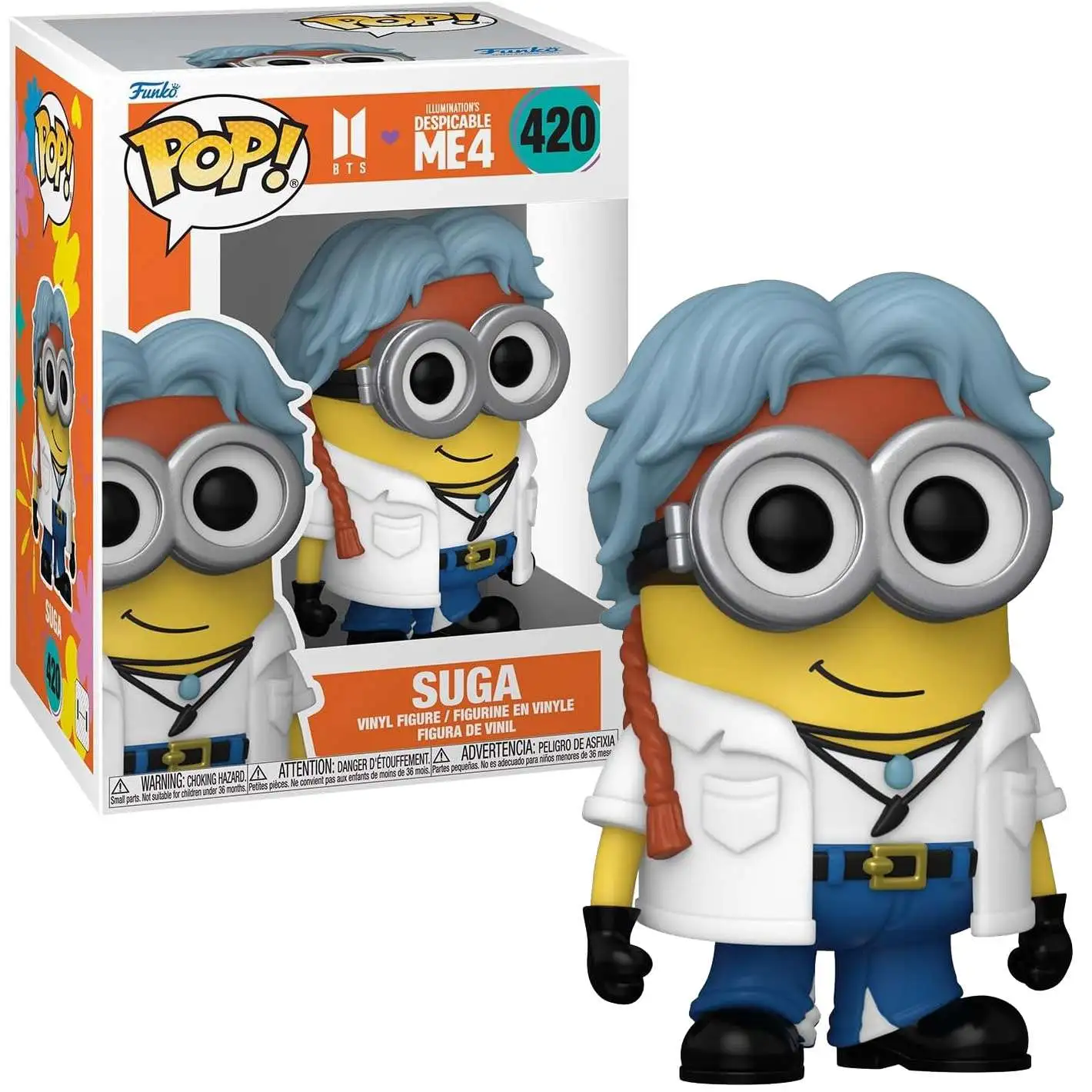 Funko Despicable Me 4 Minion x BTS POP! Movies Suga Vinyl Figure #420