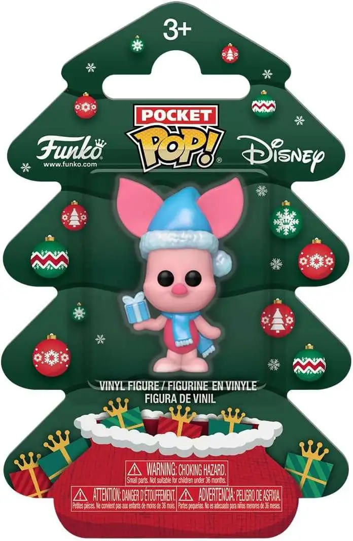 Funko Winnie the Pooh Pocket POP! Piglet Vinyl Mini Figure [Holiday Tree]
