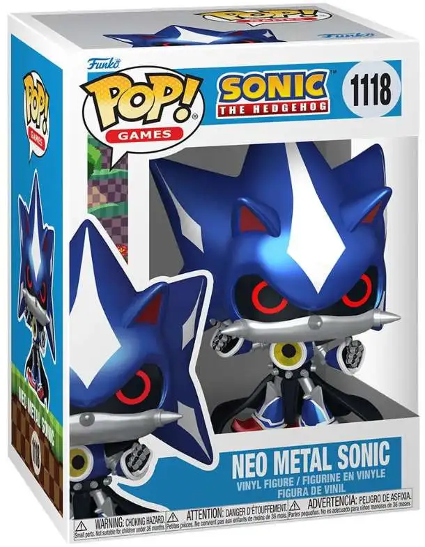 Funko Sonic the Hedgehog POP! Games Neo Metal Sonic Vinyl Figure #1118