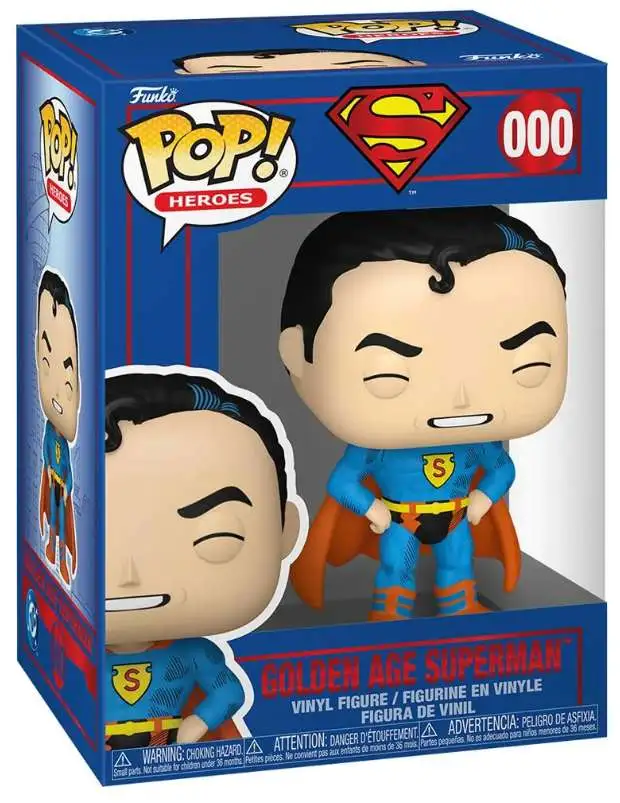 Funko DC Shield Through the Ages POP! Heroes Golden Age Superman Vinyl Figure #000
