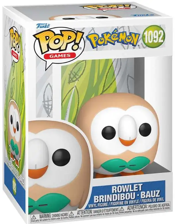 Funko Pokemon POP! Games Rowlet Vinyl Figure #1092